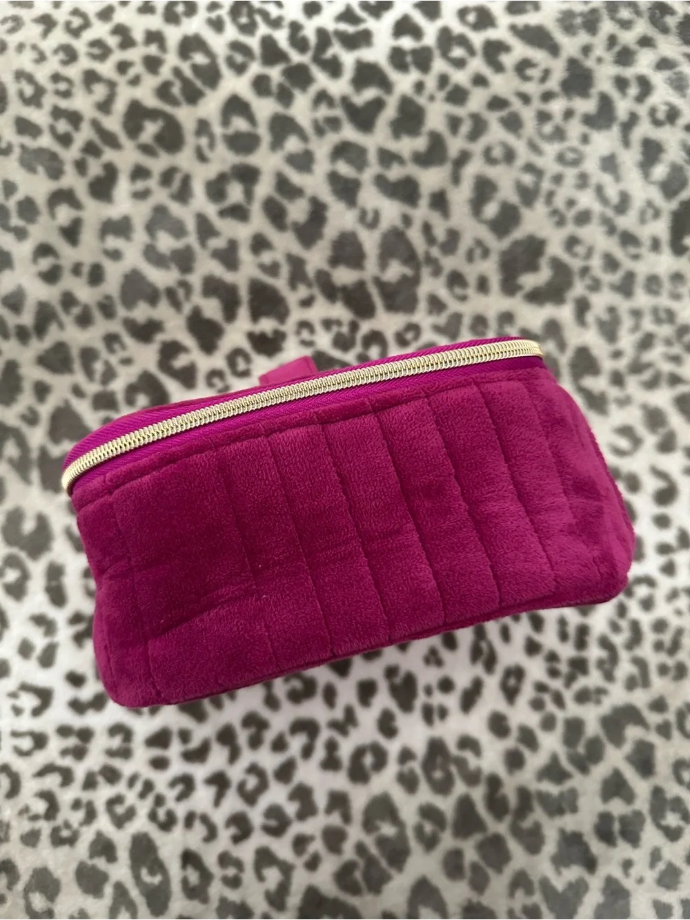 MyTagalongs Scarlett Velour Trunk Case in Dark Pink One Size